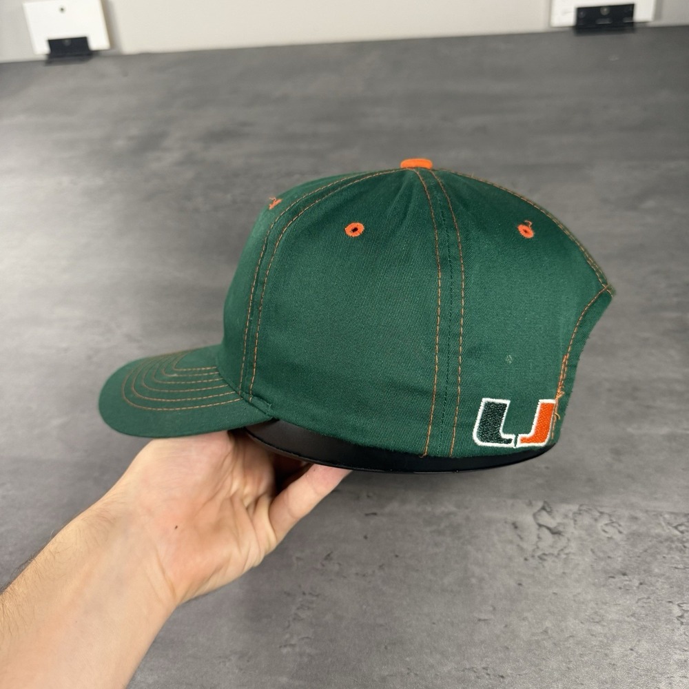 Vintage Miami Hurricanes Snapback Hat Ibis‎ Sebastian Green Orange Annco Trucker - Picture 3 of 7